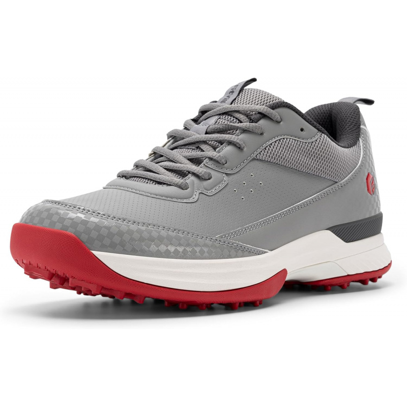 Badminton Shoes - FitVille Wide Golf Shoes Men Professional
