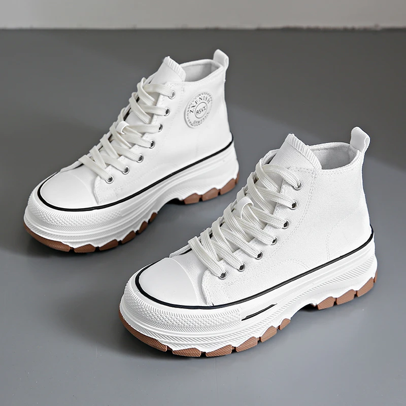 Badminton Shoes - 2024 Women Canvas Shoes Casual Platform