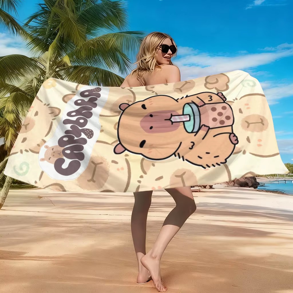 Quick-Drying Capybara Cartoon  - огляд і ціна Towel Small Sport